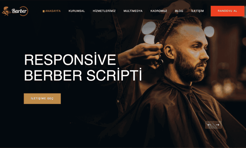 Berber - Kuaför Site Yazılımı