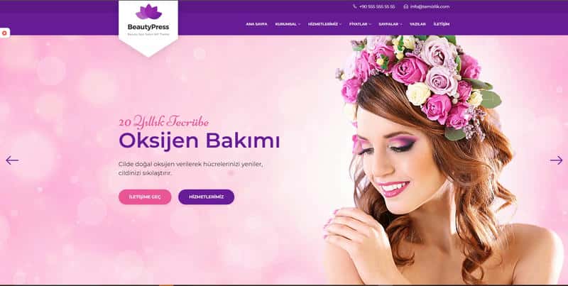 Güzellik Merkezi - Site Yazılımı