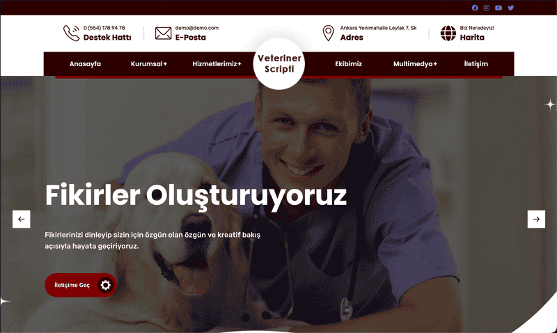 Veteriner Site Yazılımı