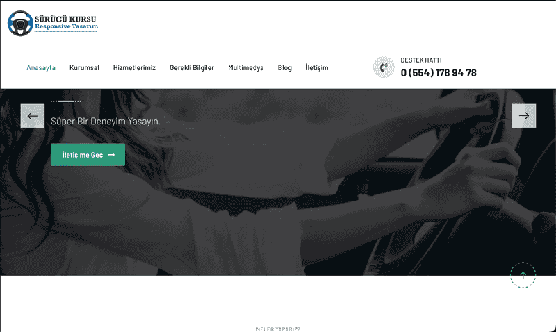 Sürücü Kursu Site Yazılımı